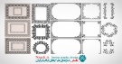 دانلود مجموعه تصاویر وکتور فریم های تزئینی متنوع