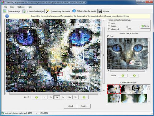 دانلود نرم افزار ساخت تصاویر موزاییکی Artensoft Photo Mosaic Wizard 1.7.125